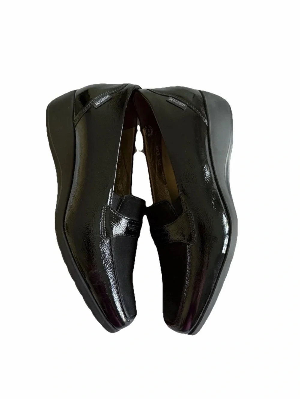 Mephisto Shoes Womens Size 10 Black Leather Air-Jet Slip On Loafers Comfort Walk